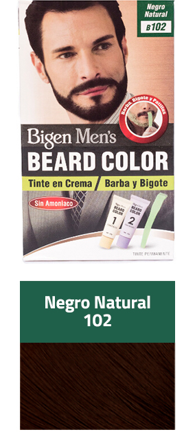 Bigen Men's Beard Color Negro natural