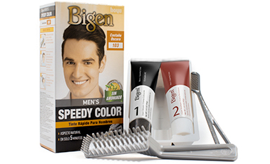 Bigen Men's Speedy Kit cremas, tinte y cepillos
