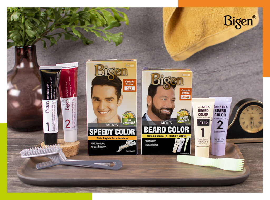 Bigen Mens tintes permanentes en crema para tenir tus canas